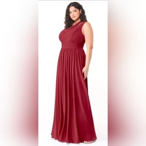 Azazie Burgundy Evening Gown Size 14/16